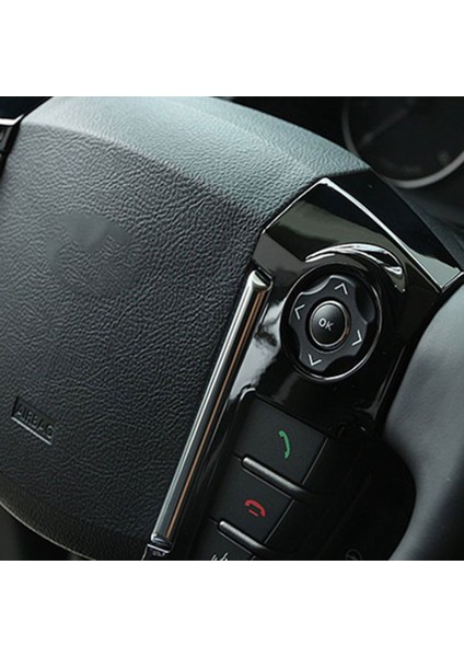 Araba Direksiyon Düğmesi Kapağı Trim Dekor Etiket Land Rover Freelander 2 2013-2015 Aksesuarları, Düşük Profil, Siyah (Yurt Dışından) modelleri