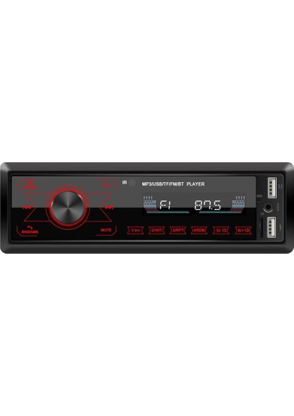 Araba Stereo Bluetooth Dokunmatik Ekran Araba Radyo Bluetooth 4X60W 7 Renk 2usb/sd/aux Eller Serbest Bluetooth 87.5-108M (Yurt Dışından)