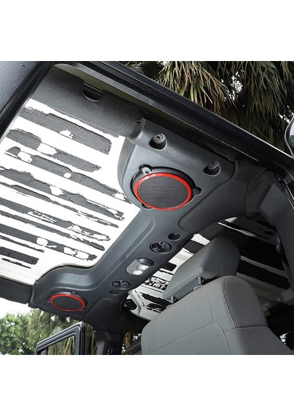 Araba Çatı Hoparlör Kapağı Trim Halkası Jeep Wrangler Jk 2007-2014 Için Iç Aksesuarlar (Kırmızı) (Yurt Dışından) fırsatları