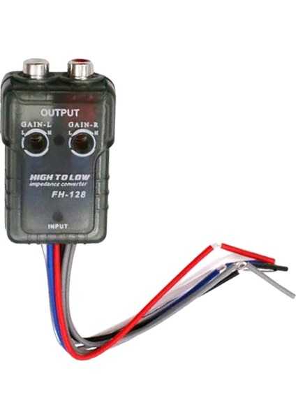 Yüksek Seviye Hoparlör Sinyali - Düşük Seviye Rca Adaptörü Araç Ses Yüksek - Düşük Subwoofer Ses Dönüştürücü (Yurt Dışından)