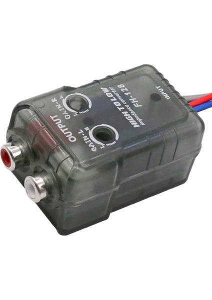 Yüksek Seviye Hoparlör Sinyali - Düşük Seviye Rca Adaptörü Araç Ses Yüksek - Düşük Subwoofer Ses Dönüştürücü (Yurt Dışından) fırsatları