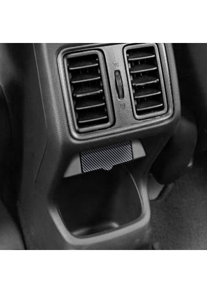 Araba Karbon Fiber Arka USB Şarj Aleti Bağlantı Noktası Hava Çıkış Havalandırma Trim Paneli Koruyucu Kapak Honda Hrv Hr-V Vezel 2021 2022 (Yurt Dışından)