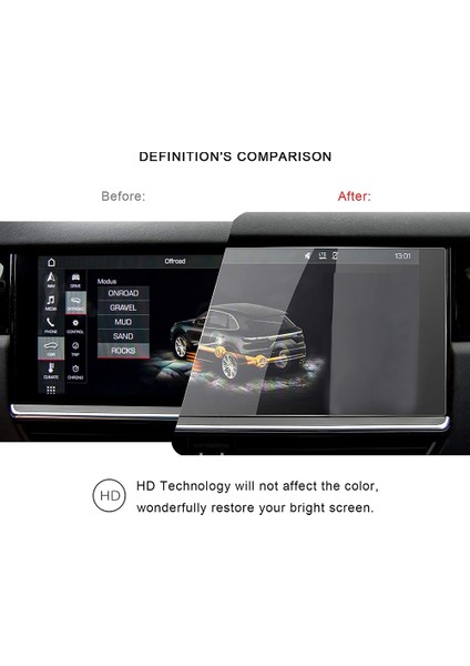 2019 2020 2021 Porsche Cayenne 12.3 Inç Araba Navigasyon Iletişim Ekranı Koruyucu Film Ekran Temperli Cam Filmi (Yurt Dışından) modelleri