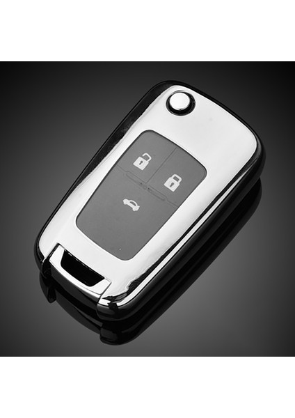 Yumuşak Tpu Araba Uzaktan Anahtar Kılıfı Için Chevrolet Cruze Aveo Trax Yelken Malibu Captiva Opel Vauxhall Astra (Gümüş A) (Yurt Dışından)