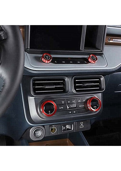 Ford Maverick 2022 Için Alüminyum Alaşım Araba Merkezi Kontrol Klima Ses Düğmesi Dekoratif Halka Kapak Aksesuarları (Yurt Dışından) indirimleri
