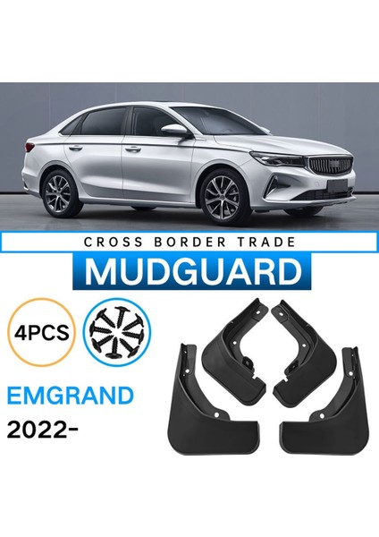Araba Çamurluklar 2022 Geely Emgrand Çamurluk Çamurluk Çamur Flap Guard Sıçrama Çamurluklar Araba Aksesuarları (Yurt Dışından) indirimleri
