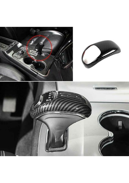 Jeep Grand Cherokee 2014-2015 Için Karbon Fiber Vites Topuzu Vites Kolu Kapak Trim Dekorasyon (Yurt Dışından) indirimleri