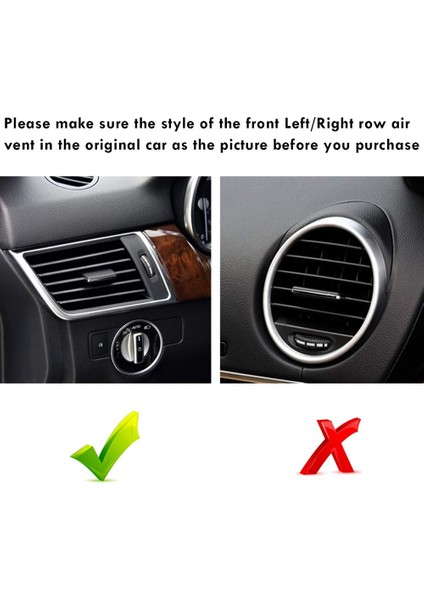 Mercedes Benz Için Ön Sol Sağ Hava Firar Sekmeleri, W166 ml Gle Sınıfı X166 Gl Gls Sınıfı Için Ön Sıra Hava Izgarası Sekmeleri Klip (Yurt Dışından) indirimleri