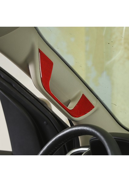 Araba Üst Kolu Paneli Koruyucu Dekorasyon Çerçeve Kapak Trim Dodge Ram 1500 2018-2022 Aksesuarları, Kırmızı Karbon Fiber (Yurt Dışından) indirimleri