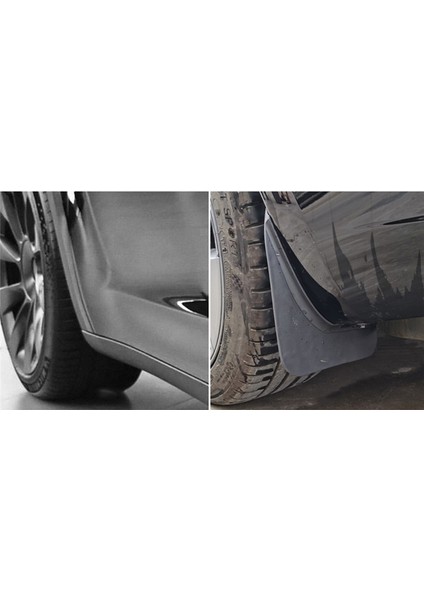 Tesla Model 3 Için Araba Ön Çamur Flaps Çamurluklar Splash Muhafızları Çamur Flap Çamurluklar Çamurluk Araba Çamurluk Aksesuarları (Yurt Dışından)