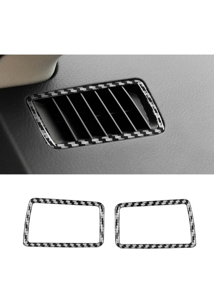 Pano Hava Çıkış Krom Çerçeve Trim Etiket Çıkartması Iç Aksesuar Karbon Fiber Lexus Nx 200 300H 2014-2019 (Yurt Dışından)