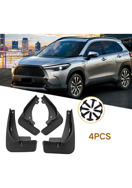 4 Adet Araba Çamur Flaps Çamurluklar Splash Muhafızları Çamurluk Toyota Corolla Cross 2020 2021 Araba Dekorasyon (Yurt Dışından)