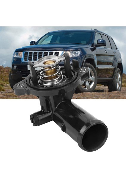 Araba Motor Soğutma Suyu Termostat Konut Yedek Jeep Wrangler Termostat Konut Motor Soğutma Vanası 5184651AF (Yurt Dışından)