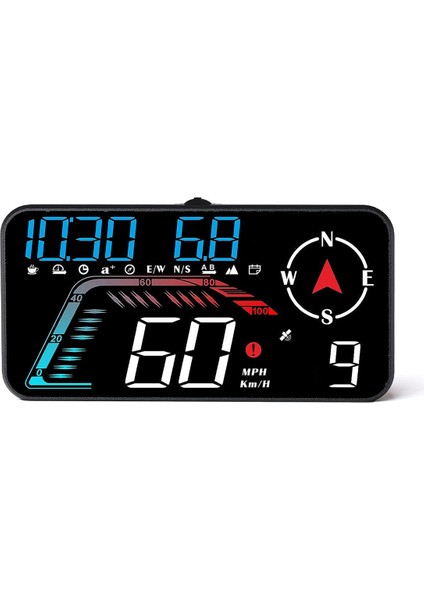G12 Hud Head-Up Display Gps Araç Ekranı Hız Alarmı Sürüş Hızı Evrensel Gösterildiği Gibi (Yurt Dışından)