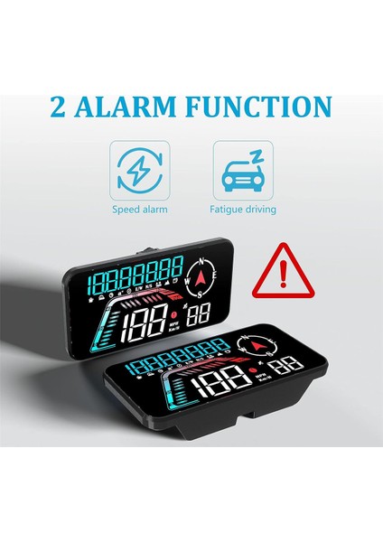G12 Hud Head-Up Display Gps Araç Ekranı Hız Alarmı Sürüş Hızı Evrensel Gösterildiği Gibi (Yurt Dışından)
