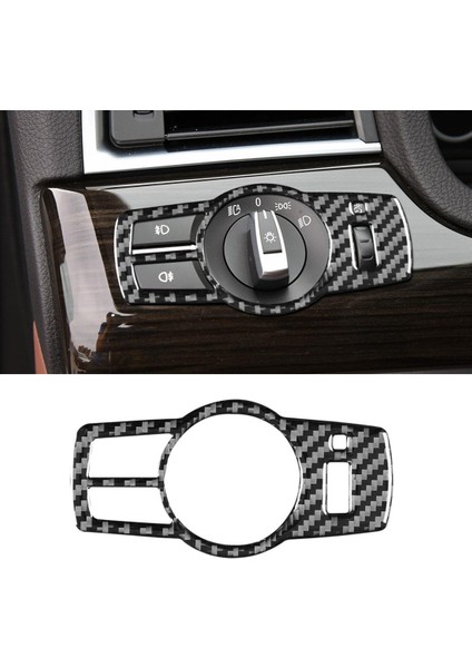 Karbon Fiber Far Anahtarı Düğmeleri Kapak Trim Çıkartmalar Bmw-5 Serisi Gt F07 2010-2017 Araba Aksesuarları (Yurt Dışından) modelleri