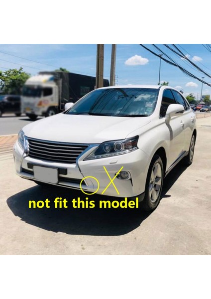 Araba Ön Sağ Tampon Çekme Kancası Kapağı Kapağı Çekme Deliği Kapağı Römork Trim Kapağı Lexus RX270 RX350 RX450H 2013 2014 2015 (Yurt Dışından)