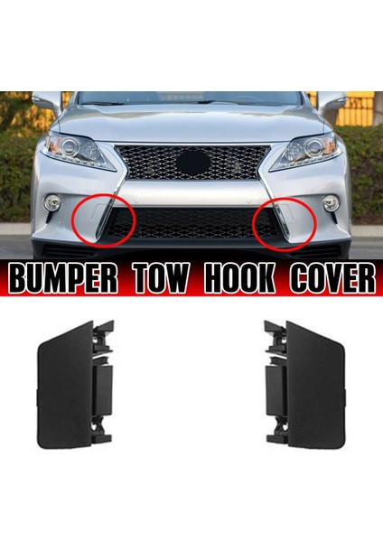 Araba Ön Sağ Tampon Çekme Kancası Kapağı Kapağı Çekme Deliği Kapağı Römork Trim Kapağı Lexus RX270 RX350 RX450H 2013 2014 2015 (Yurt Dışından)
