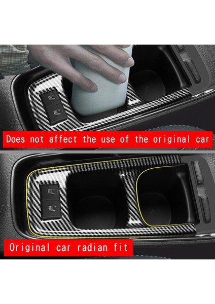Araba Karbon Fiber Merkezi Konsol Su Bardağı Tutucu Dekorasyon Kapak Trim Çıkartmalar Toyota Aqua MXPK10 11 15 16 Serisi (Yurt Dışından) modelleri