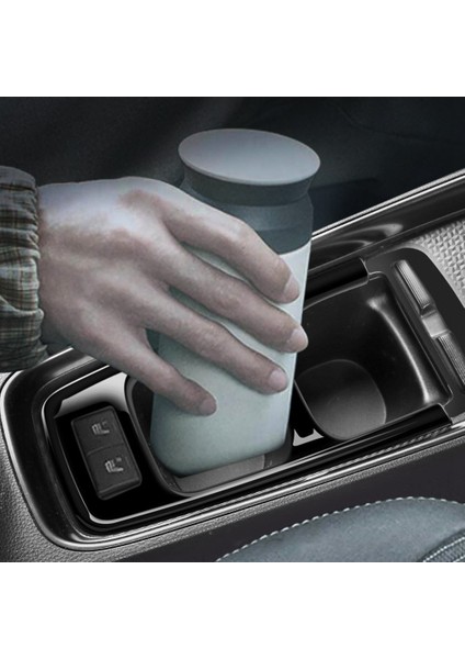 Araba Karbon Fiber Merkezi Konsol Su Bardağı Tutucu Dekorasyon Kapak Trim Çıkartmalar Toyota Aqua MXPK10 11 15 16 Serisi (Yurt Dışından) indirimleri