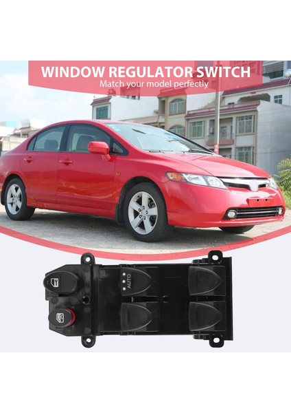 Honda Civic 2006-2010 Için Elektrikli Ana Kontrol Güç Kaldırıcı Pencere Anahtarı 35750-SNA-A130-M1 35750SNAA130M1 Rhd (Yurt Dışından) fırsatları