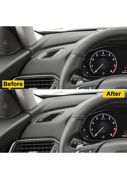Honda Accord 2018-2022 Için Dashboard Hava Firar Ac Çıkış Kapağı Kalıplama Trim Çerçeve Karbon Fiber Abs Dekor Aksesuarları, 2 Adet (Yurt Dışından)