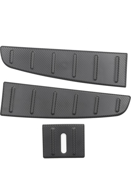 Tesla Model x 2022 2023 Için Arka Bagaj Eşiği Çubuğu Koruyucu Kapak Modelx Anti-Scratch Guard Karbon Fiber Desen Parçaları (Yurt Dışından)