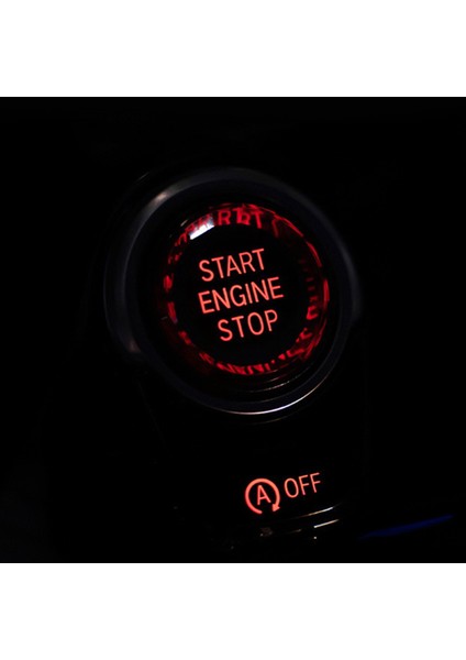 Araba Iç Anahtarı Kapağı Kristal Tek Anahtar Motor Çalıştırma Durdurma Düğmesi Etiket Trim Için Bmw-3/5 Serisi E70 E90 E60 Siyah (Yurt Dışından)