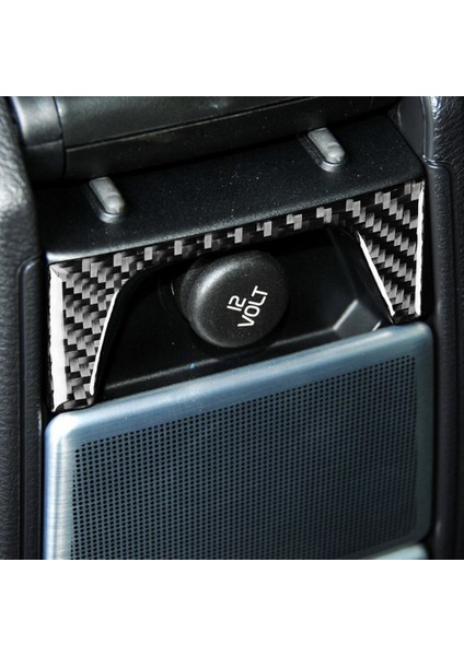 Araba Arka Kontrol Paneli Arka Sıra Merkezi Düğme Kapağı Trim Dekoratif Karbon Fiber Volvo XC90 2003-2014 Aksesuarları (Yurt Dışından) indirimleri