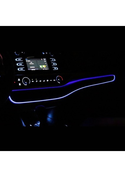 Araba Mavi LED Merkezi Kontrol Gösterge Paneli Ortam Işığı Toyota Highlander 2013 2014 2015 2016 2017 2018 2019 (Yurt Dışından) fırsatları