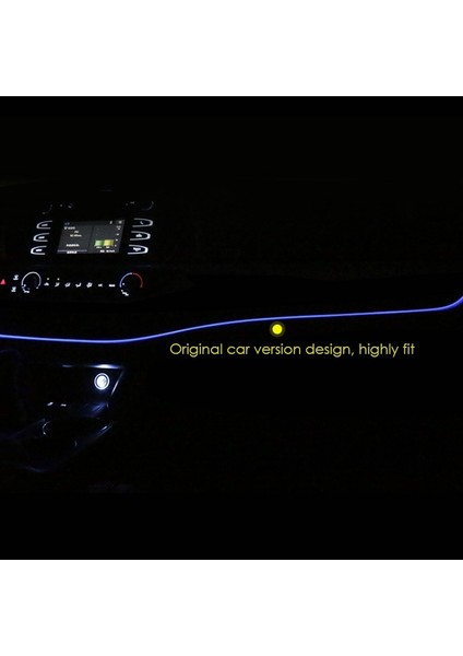 Araba Mavi LED Merkezi Kontrol Gösterge Paneli Ortam Işığı Toyota Highlander 2013 2014 2015 2016 2017 2018 2019 (Yurt Dışından) indirimleri