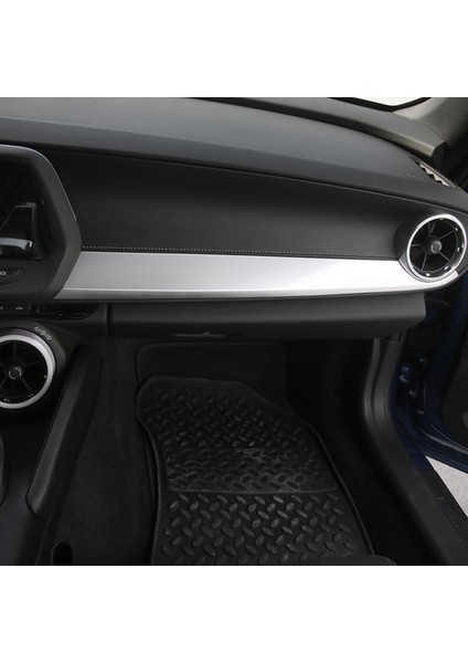 Copilot Yolcu Yan Panel Kapak Dekorasyon Trim Abs Chevrolet Camaro 2017-2022 Aksesuarları Gümüş (Yurt Dışından) modelleri