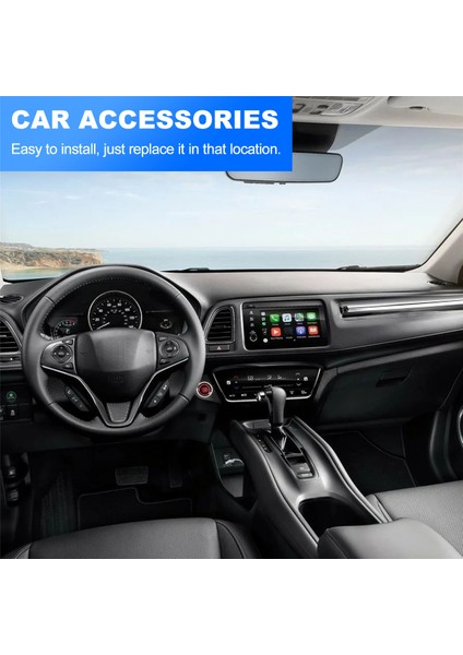 Araba Parlak Siyah Dashboard Yan Hava Firar Konut Çıkış Çerçevesi Dekoratif Kapak Trim Honda Vezel Hr-V Hrv 2021 2022 (Yurt Dışından)