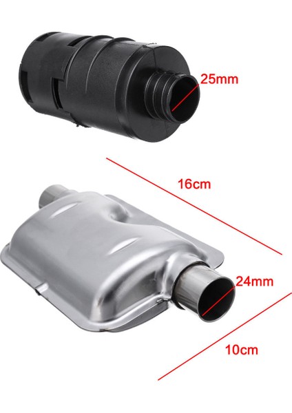 Adet Evrensel Araba Sarf Malzemeleri Aksesuarları Hava Dizel Isıtıcı 24MM Egzoz Susturucusu + 25MM Filtre Aksesuarı Hava Dizel Isıtıcı Için (Yurt Dışından) fiyatları