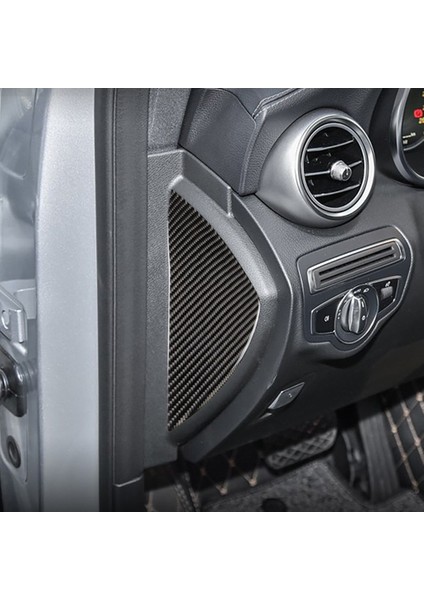 Mercedes-Benz C-Class W205 2007-2013 Için Karbon Fiber Araba Ön Kapı Oluk Etiket Trim (Yurt Dışından)