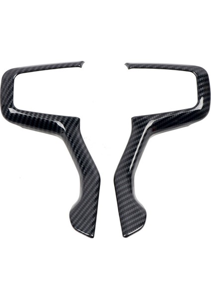Araba Karbon Fiber Direksiyon Paneli Kapak Trim Çerçeve Etiket Chevrolet Silverado 2019 2020 2021 2022 (Yurt Dışından)