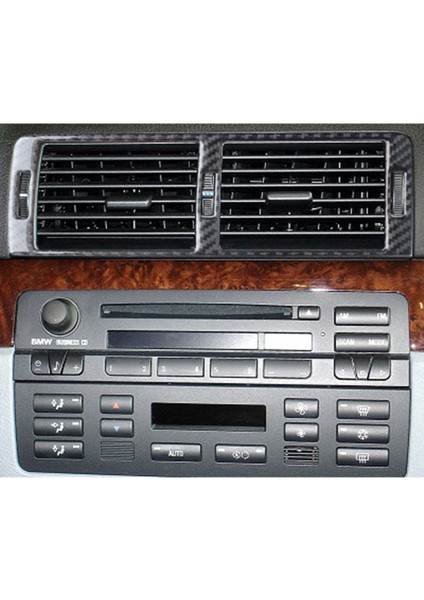 1 Adet Hava Firar Trim Otomatik Karbon Fiber Konsol Hava Firar Etiket Trim -Bmw 3 Serisi E46 98-05 (Yurt Dışından)
