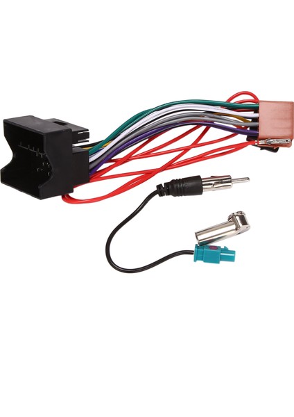 Araba Stereo Ses Iso Güç Kablo Demeti Kablosu Peugeot 207 307 407 Citroen C2 C5 Radyo Anteni Tel Adaptörü (Yurt Dışından)
