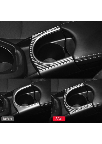 Toyota Prius 2009-2015 Için Karbon Fiber Konsol Su Bardağı Tutucu Kapak Trim Iç Etiket Aksesuarları (Yurt Dışından) fırsatları