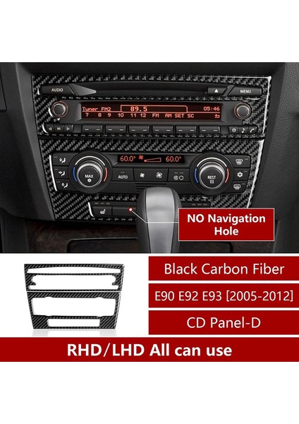 Araba CD Kontrol Konsolu Paneli Etiket Karbon Fiber Çıkartması Ayar Kapağı Bmw-3 Serisi E90 E92 E93 2005-2012 Aksesuarları (Yurt Dışından) indirimleri