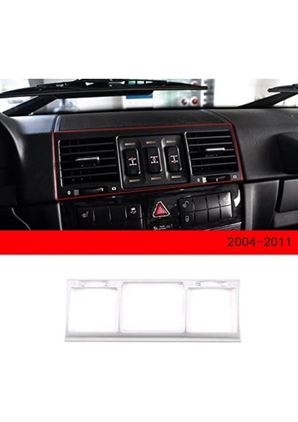 Araba Gümüş Merkezi Klima Çıkışı Havalandırma Kapak Çerçeve Trim Mercedes-Benz G-Class W463 2004-2011 (Yurt Dışından)