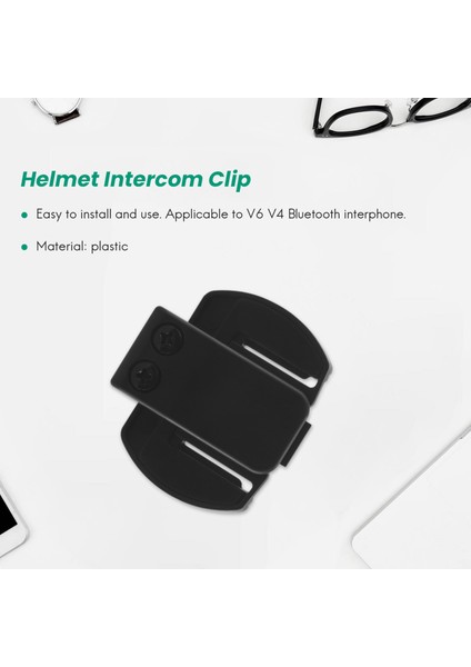 2 Adet Vnetphone V6 V4 V2-500C Interkom Aksesuarları, Kask Interkom Klip Montaj Braketi, Motosiklet Bt Bluetooth Interkom Kulaklık Aksesuarları (Yurt Dışından)