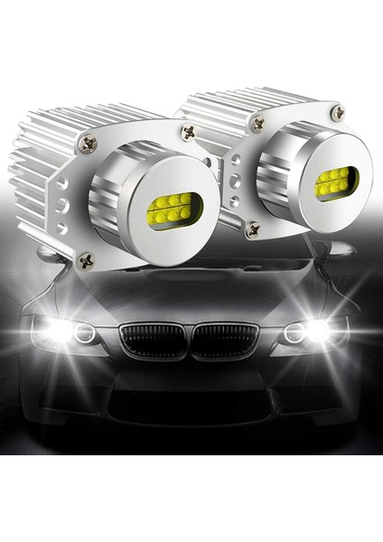 2 Adet Melek Gözler Canbus 80 W LED Far Işaretleyici Ampuller Hata Ücretsiz -Bmw E90 E91 3 Serisi 2005-2008 Süper Beyaz (Yurt Dışından) modelleri