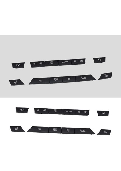 12 Adet Düğme Anahtar Kapakları A/c Isıtıcı Anahtarı Kiti Paneli Bmw F07 GT/F10/F11 F01/F02 (Yurt Dışından) indirimleri