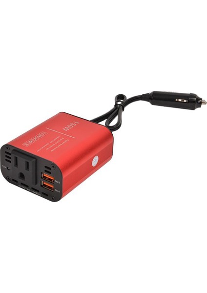 150W Araç Invertörü DC12V Ac 110V Güç Dönüştürücü Splitter 2 USB Hızlı Araba Şarjı Güç Çevirici Abd Plug (Yurt Dışından)