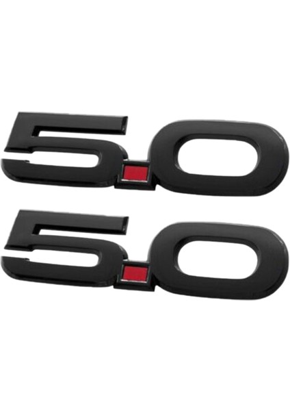 2015-2020 Ford Mustang Gt 5.0 Siyah 5.5 Inç Çamurluk Yan Amblemler Için 1 Çift (Yurt Dışından)