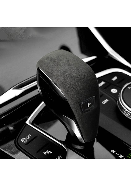 Bmw Z4 G29 17-23 Süet Siyah Eskitme Deri Shifter Kapak Koruyucu Kapak Kılıf Için (Yurt Dışından) indirimleri