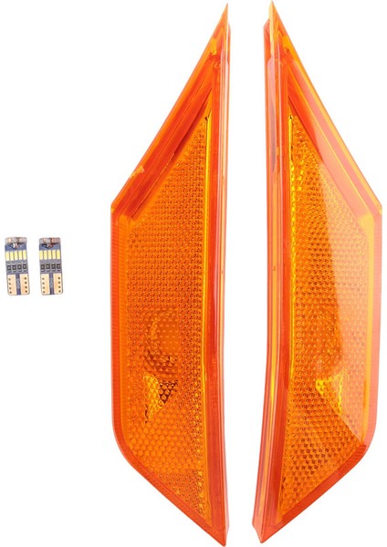 Yan Işaretleyici Dönüş Sinyal Işığı Çamurluk Yan Yaprak Lambası LED Ampul ile Honda Civic 2016-2020 Için 34350TETH01 34300TETH01 (Yurt Dışından)