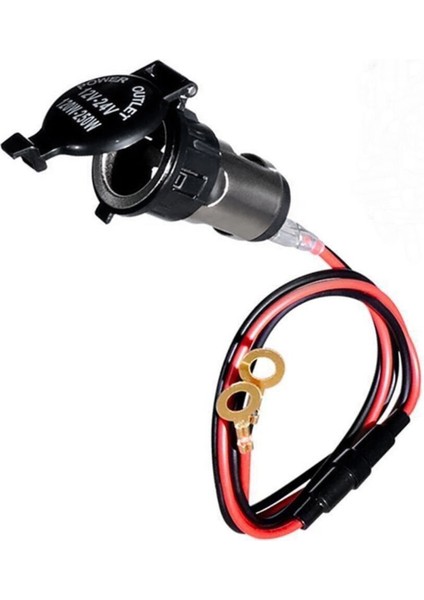 Çakmak Soketi, Dc 12V Araç Çakmak, Otomotiv Kamyon Rv Için Kapaklı Kablo Demeti Suya Dayanıklı (Yurt Dışından) fırsatları