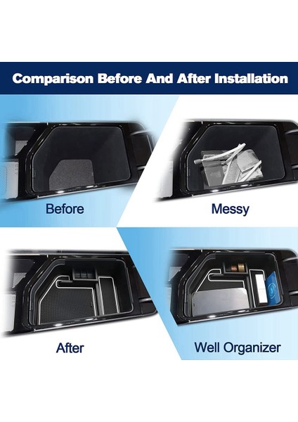 Orta Konsol Düzenleyici Tepsi 2022+ Kia Ev6 Kol Dayama Saklama Kutusu Iç Aksesuarlar Para Tutuculu, Beyaz (Yurt Dışından) fırsatları